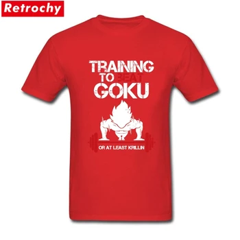 2017 Herre Super Saiyajin Goku Korte Ærmer Rund Hals Økologisk Bomuld Animationsfilm t-Shirts Plus Størrelse Brugerdefineret Trykte T-shirts