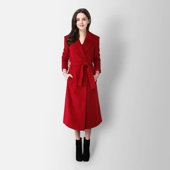 2017 Hot kvalitet vinter fashion kvinder jakke, Slank varm frakke solid farve Overfrakke gratis fragt