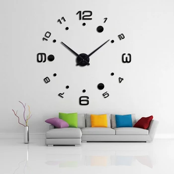 2017 hot Kvarts Ur vægur Akryl Spejl Diy Ure Reloj De Forhold Horloge Murale Stue Moderne Akryl 3d Klistermærker