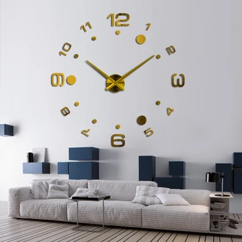 2017 hot Kvarts Ur vægur Akryl Spejl Diy Ure Reloj De Forhold Horloge Murale Stue Moderne Akryl 3d Klistermærker