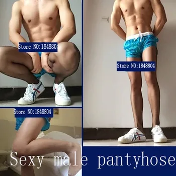 2017 Hot Nye Mænd 0D strømpebukser Homoseksuelle mænd strømpe Hyggelig Sexede mænd, sokker ultra-tynde transparente strømper Sexet mænd, sokker, strømpebukser