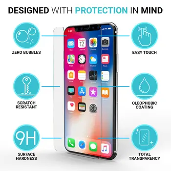2017 HOT Ultra Tynd 0,3 mm 2.5 D 9H Hærdet Glas Skærm Protektor til iPhone X 8 7 6s 6 plus 5s Samsung s8 s7 kant bemærk 100pcs