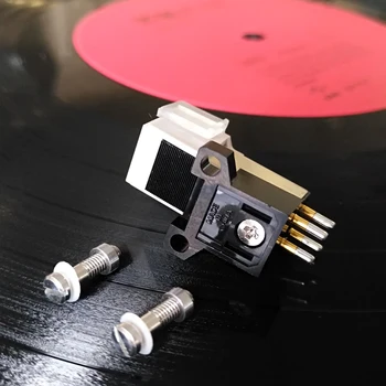 2017 Japan Grammofon-Pickup Stylus forgyldt Fonograf nål Patron monteringsskruer Lyd Stik Udsøgt Emballage