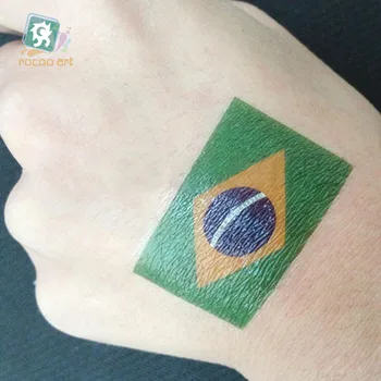 2017 Land Flag, Tatoveringer Fodbold Midlertidige Tatoveringer Flag tatoveringer Brazil, Tyskland, Australien,Usa Flag Tatoveringer Mærkat ansigt