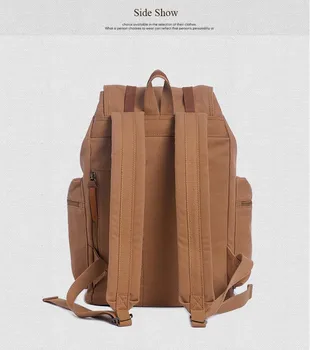 2017 LOVER Ny mode mænds rygsæk vintage canvas rygsæk skoletaske mænds rejse tasker stor kapacitet rejse rygsæk taske