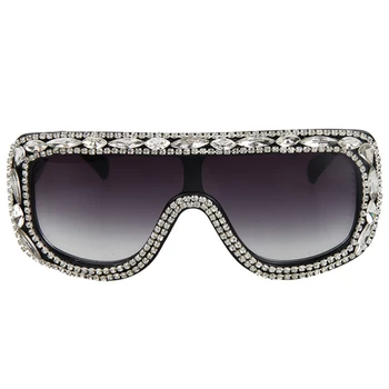 2017 Luksus Mode Solbriller Kvinder Brand Designer Rhinestone Ramme solbriller Til Damer Vintage UV400 Kvindelige RS010