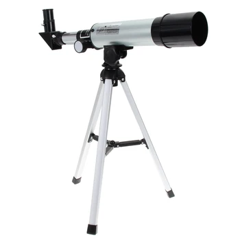 2017 Monokulare Håndgreb Sølv 360/50mm Brydningsindeks Udendørs Monokulare Astronomisk Teleskop med en Bærbar Stativ Spotting Scope