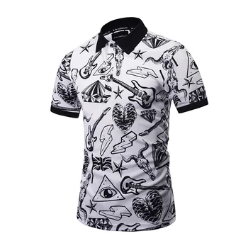 2017 Mr. 1991INC&gå Glip af.GÅ Nye Designet POLO Shirts Sjove Mænd Sommer Toppe 3d-Shirts Print Kranier Grafisk 3d Polo Shirts