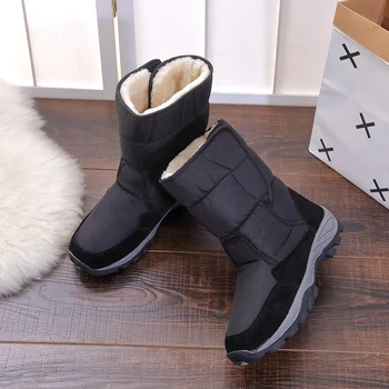 2017 mænd sko støvler sne støvler stærke modeller ydersål nylon øverste stor størrelse 48 mænd sko Vinter drenge støvler sko gratis forsendelse