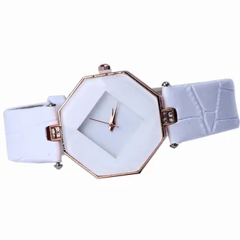 2017 Ny 5color smykker ure mode gave tabel kvinder Ure af høj kvalitet, Jewel perle skære Blå geometri mekaniske armbåndsure
