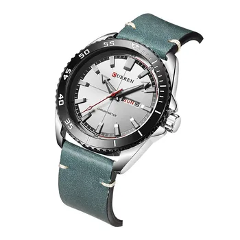2017 ny CURREN 8272 Top Mærke Luksus ur til mænd dato display Mode Læder Quartz Armbånds Ure relogio masculino