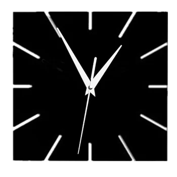 2017 Ny Diy Væg Ur Ure Reloj De Forhold Horloge Kvarts Ur Stue Spejl Akryl 3d Stickers Store Dekorative