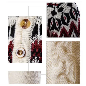 2017 Ny stil og fashion brand til casual langærmet sweater stå krave pullovere Slanke mænd, Etniske stil mønster trøjer 4 farve