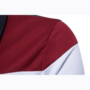 2017 Ny stil populære mænds afslappet langærmet Sweater preppy stil og personlighed Mode 3 farve patchwork sweater størrelse S-XXL