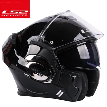 2017 ny Tapre LS2 FF399 fuld ansigtsmaske, motorcykel hjelm flip up dobbelt visir autentisk bære briller design ECE-cascos de moto roret