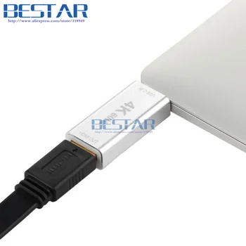 2017 Ny USB-3.1 Type-C USB-C male to HDMI female 4K*2K-60Hz-Adapter Omformer Adoptant HDMI-USB3.1 type c-stik til Macbook