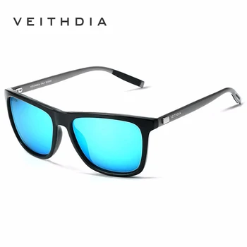 2017 Ny VEITHDIA Polariseret Brand Designer Solbriller Mænd Kvinder Vintage solbriller Briller gafas oculos de sol masculino 6108