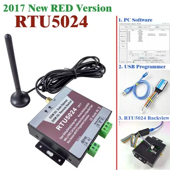 2017 Ny version RTU5024 gsm-relæ sms opkald fjernbetjening gsm-port oplukker skifte USB-pc-programmør og software inkluderet