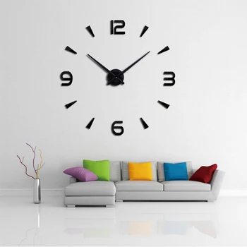 2017 ny væg ur reloj de forhold kvarts ur stue store dekorative ure moderne horloge murale stadig liv klistermærker