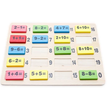 2017 Nyankomne Matematik Legetøj 110 Stk Matematik Domino Blok Toy Børn Pædagogiske Matematik Læring Kognitiv Udvikling Match