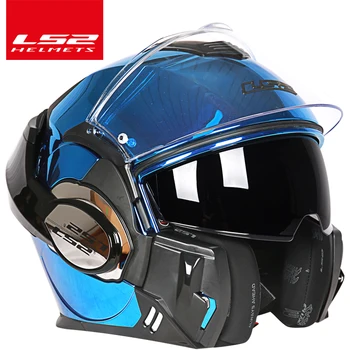 2017 Nye Ankomst ls2 hjelm ff399 forkromet hjelm Kan være Bærer briller Fuld ansigtsmaske, som Motocycle hjelm Anti-fog patch PINLOCK