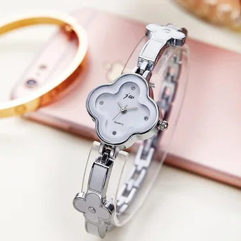 2017 Nye kvindelige Ure Mænds Ædlere Mode Afslappet Design Clover Dial Bracelet Watch Mujor Armbåndsur Kvindelige Relojes feminino