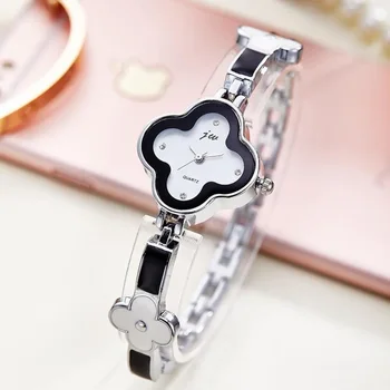 2017 Nye kvindelige Ure Mænds Ædlere Mode Afslappet Design Clover Dial Bracelet Watch Mujor Armbåndsur Kvindelige Relojes feminino