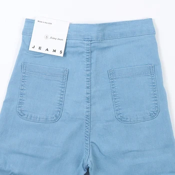 2017 Nye Mode-Jeans Kvinder Blyant Bukser Med Høj Talje Jeans Sexet Slank Elastisk Tynde Bukser Bukser Fit Dame Jeans Plus Størrelse