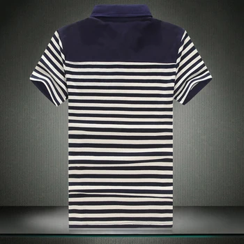 2017 Nye Mode Stribet Tshirt Mand Sommeren kortærmede T-Shirts til Mænd Casual Tøj Toppe Flerfarvet striber Tees Plus Størrelse