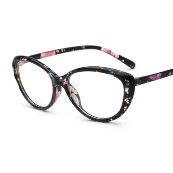 2017 Nye Optiske Almindeligt Spejl Full frame Briller Rammer Kvinder Mode-cat ' s eye Briller Ramme for Nærsynethed oculos de grau