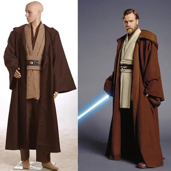 2017 Nye Star Wars David Kabel Kostume Jedi Knight Cosplay Costume Anakin Kostume Obi Wan Kenobi Halloween Hættekappe Robe