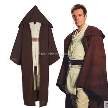 2017 Nye Star Wars David Kabel Kostume Jedi Knight Cosplay Costume Anakin Kostume Obi Wan Kenobi Halloween Hættekappe Robe