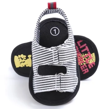 2017 Nyfødte Drenge Piger Kids sandaler Stribet Krybbe Bløde Såler Spædbarn Komfortable Toddler Sko Hot Udendørs Sommer-Baby-sandaler