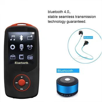 2017 Oprindelige RUIZU X06 16G Bluetooth MP3 Musik Player 1,8 Tommer 100hour Høj Kvalitet Lossless Recorder, FM-Radio, Walkman Sport