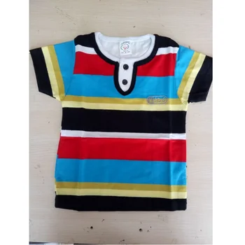 2017 Sommeren Boy T-Shirt Mode Korte Ærmer Børn Tøj Af Bomuld Flerfarvet Stribe Baby Dreng Sport T-Shirts Polo-Shirt