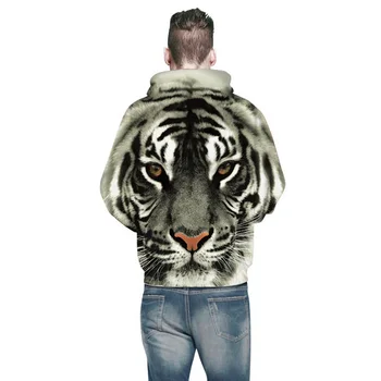 2018 3D-Hættetrøjer Mænd Tiger, Løve, Leopard Trøje Casual Harajuku Parrets Pullover Kvinder Mænd Hip Hop Dyr Hættetrøje