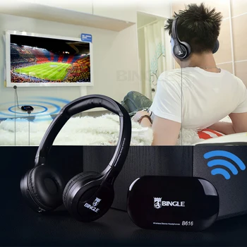 2018 Bedste Originale Bingle B616 Multifunktion med Mikrofon stereo Trådløse FM-Radio med MP3-PC-TV Audio Headset Hovedtelefoner