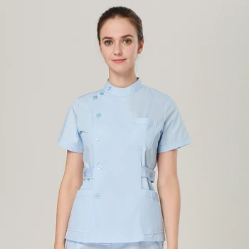 2018 Billige Sommeren kvinder hospital medical krat tøj salg, design slim fit dental scrubs skønhedssalon sygeplejerske uniform spa