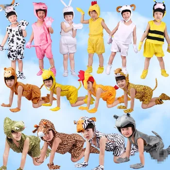 2018 Flere Dyr Kostume Børn, Dreng, Pige Sommer Kort Cosplay Kostumer Til Karneval, Halloween Party Dress Forsyninger
