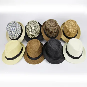 2018 Forår og Efterår England Style Fedora Jazz Hat Mænd Vintage Vinter Hat Panama Cap Kort Stil solhat Mode Engros