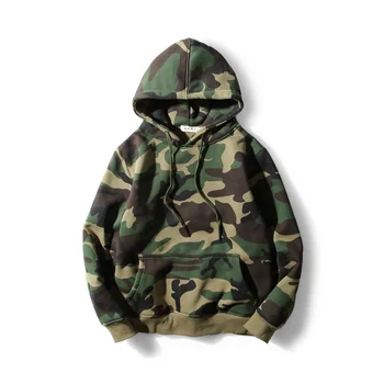 2018 Foråret Mænd Bomuld Camouflage Trykt Hættetrøjer Mandlige Overdimensionerede Casual Hip Pop Stil Hætteklædte Sweatshirts High Street Toppe