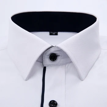 2018 Helt Nye Mænd Shirt Mandlige Dress Shirts til Mænd Mode Afslappet langærmet Business Formel Skjorte camisa sociale masculina