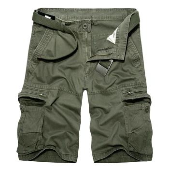 2018 Herre Militære Cargo Shorts om Sommeren army grøn Bomuld Shorts mænd Løs Multi-Lomme Shorts til Mænd Afslappet Bermuda Bukser 40