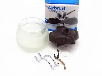 2018 Hot Airbrush Rengøring Pot/Rengøring af værktøj/Spray pen/Stabilisator Glas Flasker Indehaveren Maling Station Filter Reparation Værktøj