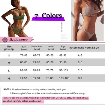 2018 Hot Plisserede Trekant Girls Bikini Sæt Brasilianske G-Streng Femme Badedragt Bandeau Badetøj Kvinder Gul Sexet Bikini Badedragt
