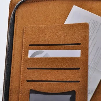 2018 Høj kvalitet kommerciel kontorartikler gavepose lynlås type bindemiddel Notesblok Fashion business notebook Lynlås taske notebook