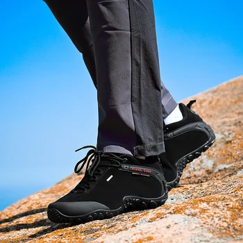 2018 i forbindelse udendørs vandreture sko skridsikker vandtæt Sneaker mand høj kvalitet Anti fur udendørs sport støvler størrelse 36-48