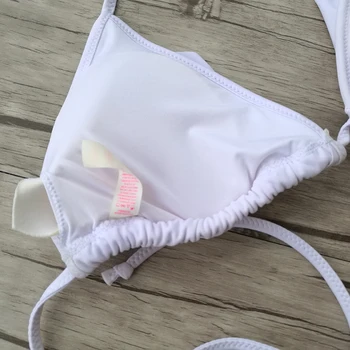 2018 Kvinder Sort Flouncing Trekant Bikini Sæt Sexy secret Skåret Ud Badetøj Badetøj Brasilianske Sommer Strand, der Passer