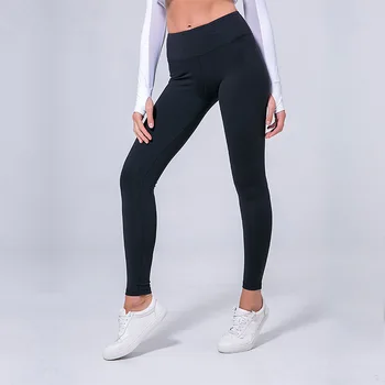 2018 NWT Eshtanga kvinder tynde leggings engros kvalitet Kvinder Solid Elastik i Taljen Tyk Materiale, Top Kvalitet og fuld længde