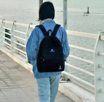 2018 Nye broderi udskrivning rygsæk junior high school studerende skuldertaske kvinder dagligt rygsæk afslappet rejse taske mochila